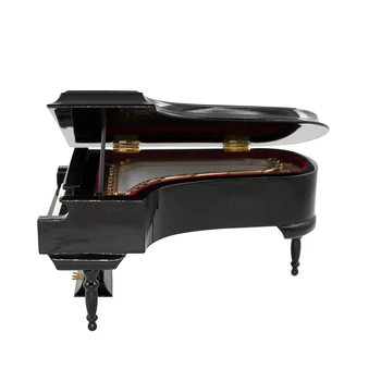 Miniatura Grand Piano Model cu Scaun Mini Instrument Muzical 1/12 Păpuși 1/6 Acțiune figura Accesorii bjd nu poate juca