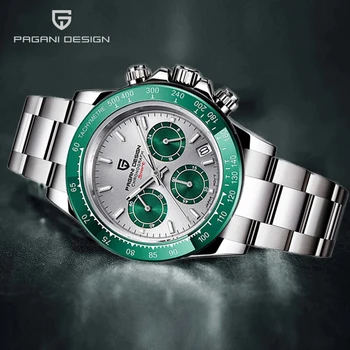 Reloj Hombre PAGANI DESIGN 2020 Nouă Bărbați Ceasuri de Top de Brand de Lux Verde Ceas Barbati rezistent la apa 100M de Cuarț Ceas de mână de Afaceri 1644
