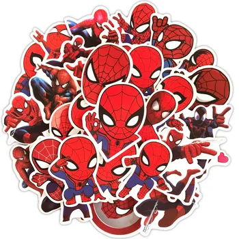 35 Marvel Autocolante De Desene Animate Anime Autocolant Impermeabil Spider-Man, Deadpool Autocolant Chitara Laptop Bagaje Copii Mașini De Jucărie Autocolant