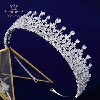 Uimitoare Full Zircon Mirese Coroane, Diademe, Headpieces De Cristal Clar De Mireasa Bentițe De Nunta Accesorii De Par