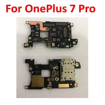 Calitate de TOP SIM Card Reader Soclu Conector cu Microfon Bord Flex Cablu Pentru Oneplus 7 Pro Piese de schimb