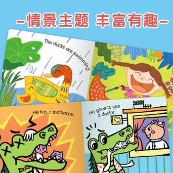 30buc/set 15x15cm Clasificate Citind Cărți ilustrate pentru Copii Celebra Poveste engleză Povești Serie de Copil Extracurriculare Carte