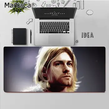Maiya de Înaltă Calitate rock Nirvana, Kurt Cobain, Smiley Tastaturi Mat Cauciuc Gaming mousepad Birou Mat Cauciuc Calculator de Gaming mousepad