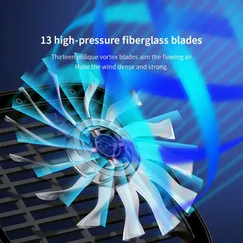 12V Mini Portabil de Trei-viteza vântului viteza poate fi ajustată Scaun Auto Clip Fan U90C