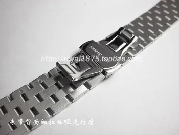 Cinci margele Solide din Oțel Inoxidabil Watchbands Argint 18mm 19mm 20mm 21mm 22mm 23mm Metal Trupa Ceas Curea Încheietura Ceasuri Brățară