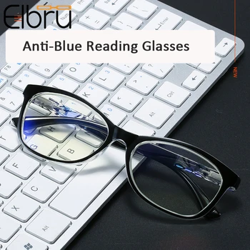 Elbru +1.0 +1.5 +2.0 +2.5 +3.0 +3.5 +4.0 Anti-Blu-ray Ochelari Ochelari de Moda Pentru Barbati, Femei Obiectiv Clar Ochelari Oculos