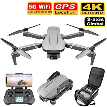 F4 GPS 5G WIFI 2KM FPV cu 4K HD Camera 2-Axis Gimbal Fluxului Optic de Poziționare Pliabil RC Drone RTF VS SG906 Pro