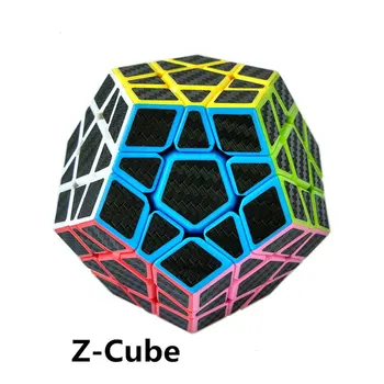 ZCUBE Fibra de Carbon Autocolant Viteza Puzzle Cub Magic de Jucării pentru Copii Copii Cadou Jucărie de Tineret Instrucțiuni Adult