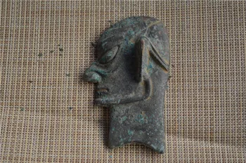Rafinat bronz antic masca de decor
