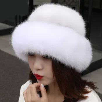 2021 Pălărie de Iarnă, Femei Nou Versatil de Moda francez Urechi, Cald Imitație de Blană de Nurcă de Iarbă, de Lux Îngroșat Pălărie de protecție împotriva vântului