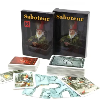 2020 Saboteur 1+2 jocuri cu de expansiune de înaltă calitate pitic miner jeu de petrecere de familie distractiv carte de joc