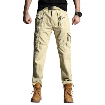 Bărbați Tactice Pantaloni sex Masculin Camuflaj Jogger Plus Dimensiune Pantaloni de Bumbac Multe Buzunare Zippper Stil Militar Negru Pantaloni Barbati