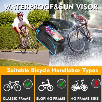 VEST CICLISM MTB de Ciclism Rutier rezistent la apa de Sus Tub Sac Ecran Tactil Biciclete Cadru Frontal Ciclism Coș Sac de Biciclete MTB Accesorii