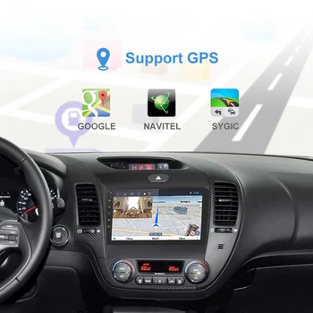 9 inch 2 DIN Masina Video Multimedia GPS Navigatie pentru KIA Cerato K3 Forte 2013 2016 2017 Android 9.1 Stereo al Mașinii de Radio