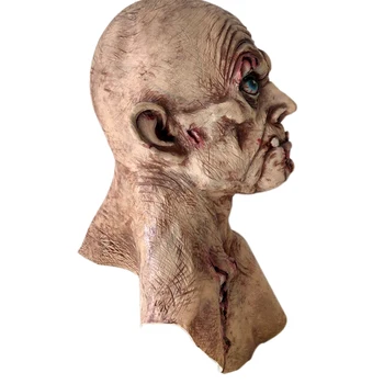 De Groază Halloween Masca de casă bântuită din latex pentru adulti recuzită zombie diavolul colți cariilor Dentare uscat cadavru vechi de înfricoșător cap masca petrecere Prop