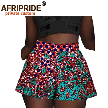 De vară 2020 africa de ankara print pantaloni scurti pentru femei pantaloni casual scurt din bumbac batic de imprimare model african pantaloni scurți A2021004