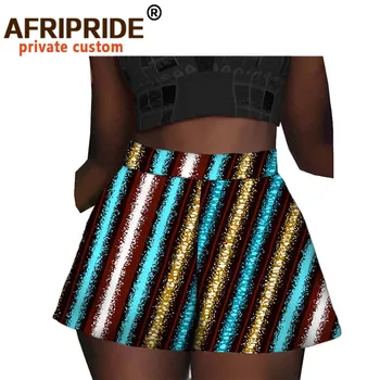 De vară 2020 africa de ankara print pantaloni scurti pentru femei pantaloni casual scurt din bumbac batic de imprimare model african pantaloni scurți A2021004