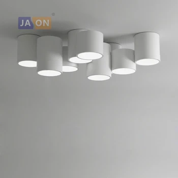 LED-uri Moderne, Fier Acryl DIY Alb Negru Combinație Lampă cu LED-uri.Lumina LED-uri.Lumini Plafon.LED Lumina Plafon.Lampă De Tavan Pentru Dormitor