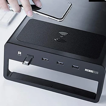 Smart Masă Laptop Port USB 3.0 Laptop Stand de Bază Tastatură Mouse-ul Organizator de Birou Smart Notebook Aliaj de Aluminiu Tabelul