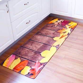 Dimensiuni 60x180cm Antiderapante Mat pentru Podeaua din Bucătărie Timp Usa Mat Stil Vintage Covor anti-Alunecare Dormitor, Noptiere, Saltele