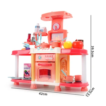 DIY ABS Bucătărie Pretinde Jucărie de Bucătărie Juca Model de Simulare Set Educational de Jucarii Cadou pentru Copii Fete Copii