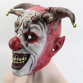 GNHYLL Mască de Halloween de Groază Jingle Jangle Mască de Clovn de protecție a Mediului material Latex Cosplay Recuzită Masca de Partid