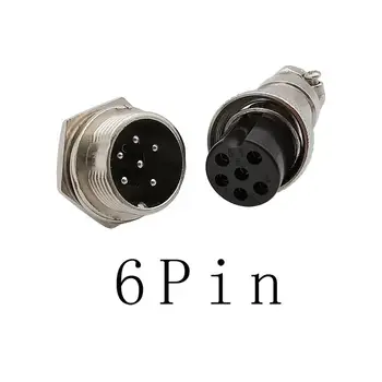 2Pair 2,3,4,5,6-Pin aviației plug 12mm șasiu prize conectează Microfon Microfon Plug GX12 conectori G*12 plug+mufa conector