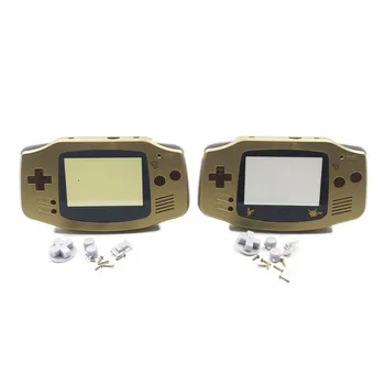 10BUC Aur Plastic pentru GBA Coajă de Locuințe Piei de Caz Acoperire Buton Pentru Nintendo game Boy Advance