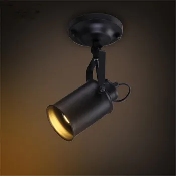 Lampă de tavan American Retro Țară Stil Loft lămpi cu LED-uri Industriale Epocă de Fier lumina Plafon pentru Bar Cafenea Iluminat Acasă