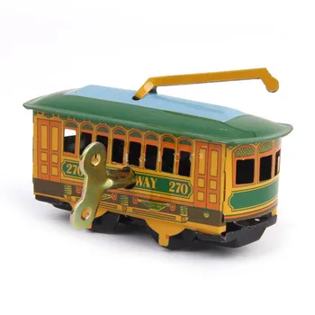 New Sosire Copil Epocă de Tramvai Troleibuz Tramvai Jucărie de Colecție Cadou cu Vânt Cheie Cadou de Ziua Copilului Jucării pentru Copil Adult