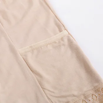Femeile De Siguranță Pantaloni Scurți De Bumbac, Dantelă Fără Sudură De Vară Sub Fusta Pantaloni Scurți Cu Buzunare Chiloți Boxeri
