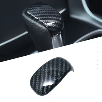 Fibra de Carbon negru Arata mai Fine Acopere Pentru 10-Honda Accord Mașină Schimbătorului de Viteze Transmisie Automată Panou Tactil Accesorii