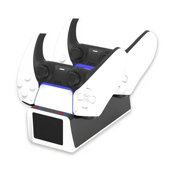 Controller Wireless Dual Charger Stand pentru Play Station 5 PS5 Joystick Gamepad Stație de Încărcare de Andocare cu Statutul de Lumină 5V 2A