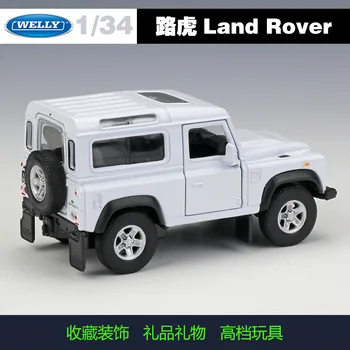 Welly 1:36 Land Rover Defender aliaj model de masina trage înapoi de vehicul de a Colecta cadouri Non-telecomanda tip de transport de jucărie