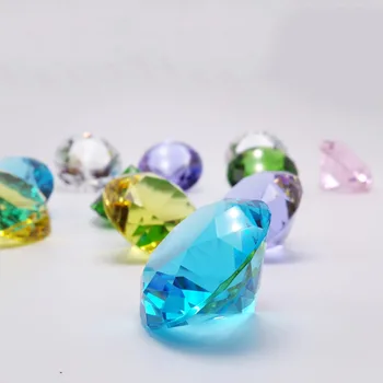 Fengshui Stil 2 Inch 50mm Natura Clar Cristal de Cuarț Piatră de Diamant Colorate Crystal Acasă Decorare Accesorii