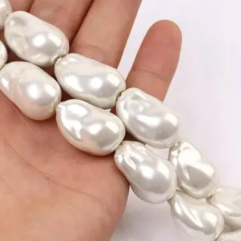 20 pcs15-25mm perle veritabile perle naturale highjewelry a face partea de sus material margele