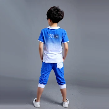 2021 Nou casual Copii-Băiatul în Costum de Vară pentru Copii În Copii coreean Două Piese de Îmbrăcăminte pentru Copii Maree