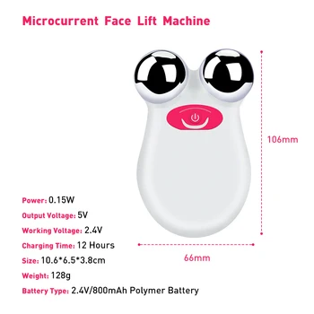 Mini Microcurrent Lifting facial Dispozitiv USB de Încărcare de Întinerire a Pielii de Strângere a Ridurilor Faciale Îndepărtarea 3 Viteze de Frumusete, Masaj
