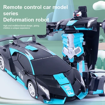 Gest de Inducție 2 In 1 RC Conducere Auto Transformare Roboți RC Masina Cadou de Crăciun Masina Control de la Distanță RC Jucărie Cadou Pentru Baieti de Jucărie