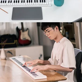 Tastaturi MIDI 49 de Taste Portabil de mână-laminate pian pliere profesională a adulților practică electronice portabile de pian pentru incepatori