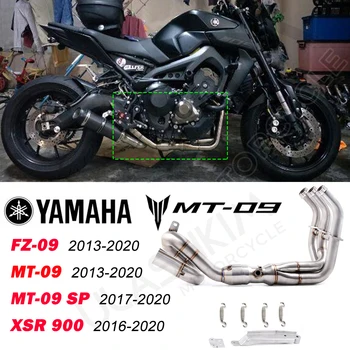 Motocicleta a Tobei de Eșapament Mijlocul Conductei Sistem Complet Pentru Yamaha MT-09 FZ-09 2013 până în 2020 MT09 SP 2017-2020 XSR 900 2016 până în 2020