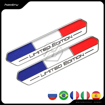 Ediție limitată Autocolant W/ Rusia, Italia, Brazilia, Spania, Franța Flag pentru Rezervor Motocicleta Gel Decal pentru Tmax Vmax Vespa SAAB