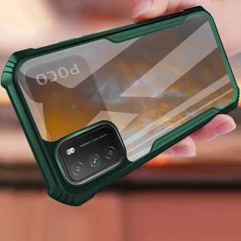 Pentru Xiaomi Mi POCO M3 Acoperi Caz Transparent Telefon Original de lux de prevenire a Căderii, rezistent la uzura Capac Pentru Xiomi POCO M3 Caz
