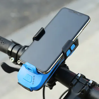WasaFire Multi-funcție de Biciclete Lumina 2* T6 LED-uri Faruri de Bicicletă Suport pentru Telefon Power Bank Corn 4 in 1 USB Reîncărcabilă Lumina Bicicleta