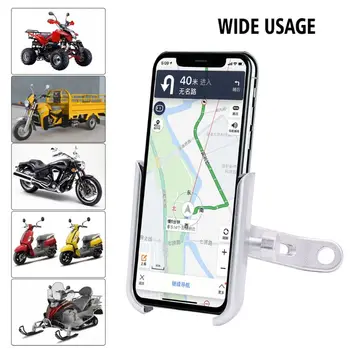 360 de Grade din Metal Universal Bicicleta Motocicleta Motocicleta Oglindă Ghidon Telefon Inteligent Suportul de Montare Pentru iPhone Xiaomi Samsung 4