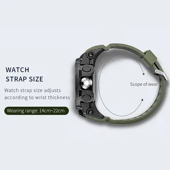 Bărbați Watch Sport SMAEL Ceas pentru Barbati Original Dual Time Display LED Backlight Cronometru Electronic 1545 Populare Ceasuri Dropship