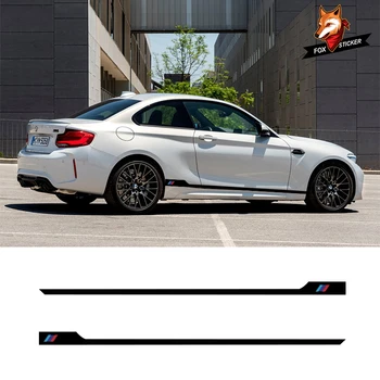 Vehicul Auto Decalcomanii Dungă Împachetări Corp Grafică de Vinil Mașină de Styling de Dungi Laterale Fusta Autocolant Pentru BMW X1 X3 X5 Toate modelele