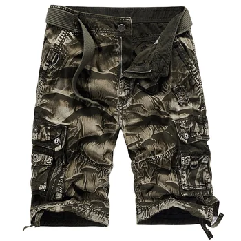DARPHINKASA Bărbați Pantaloni Casual pantaloni Scurți de Bumbac Militare Salopete Barbati Camuflaj Tie-dye pantaloni Scurți pentru Plus Dimensiune