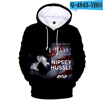 Salut Nipsey Hussle Hip-Hop Hoodie Bărbați/Femei de Moda Pulover Casual cu Gluga 3D de Imprimare Nipsey Hussle Mens Hoodies Haine