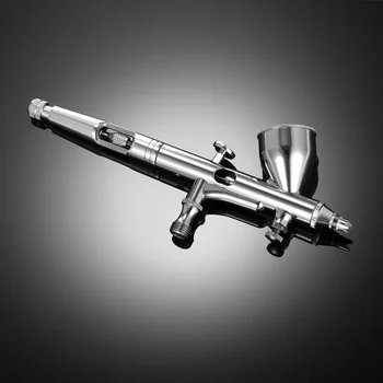Nasedal Gravitație Dublă acțiune Mini 9cc Airbrush Unghii Vopsea Pistol de Pulverizare Machiaj Vopsea Set Fata Tattoo Art Instrument DIY 0,2 mm/0,3 mm/0,5 mm